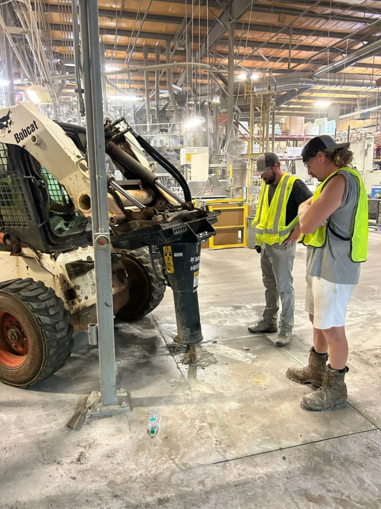 The Burton crew on the job