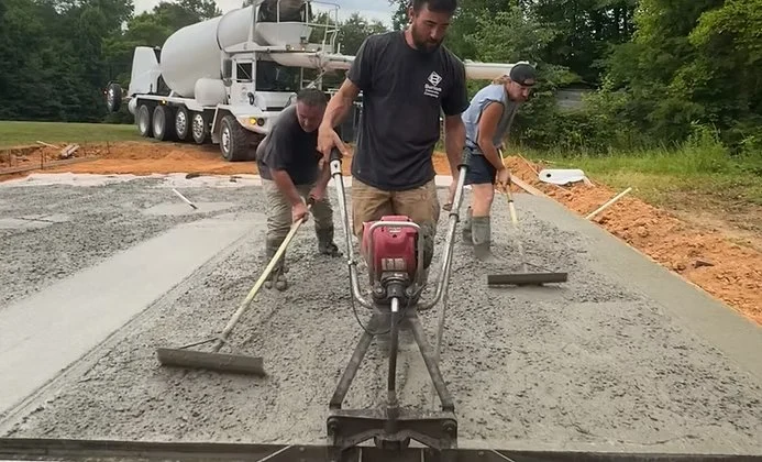 The Burton crew on the job