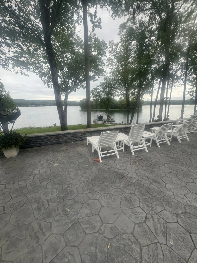 Stamped decorative concrete