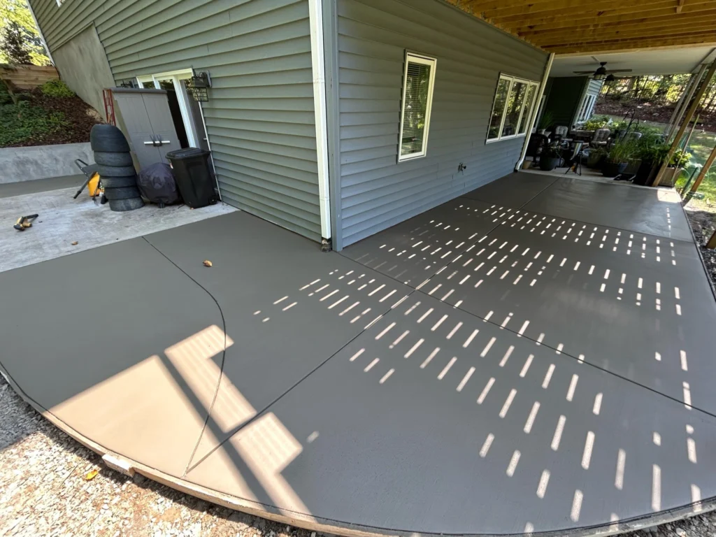 Concrete patio