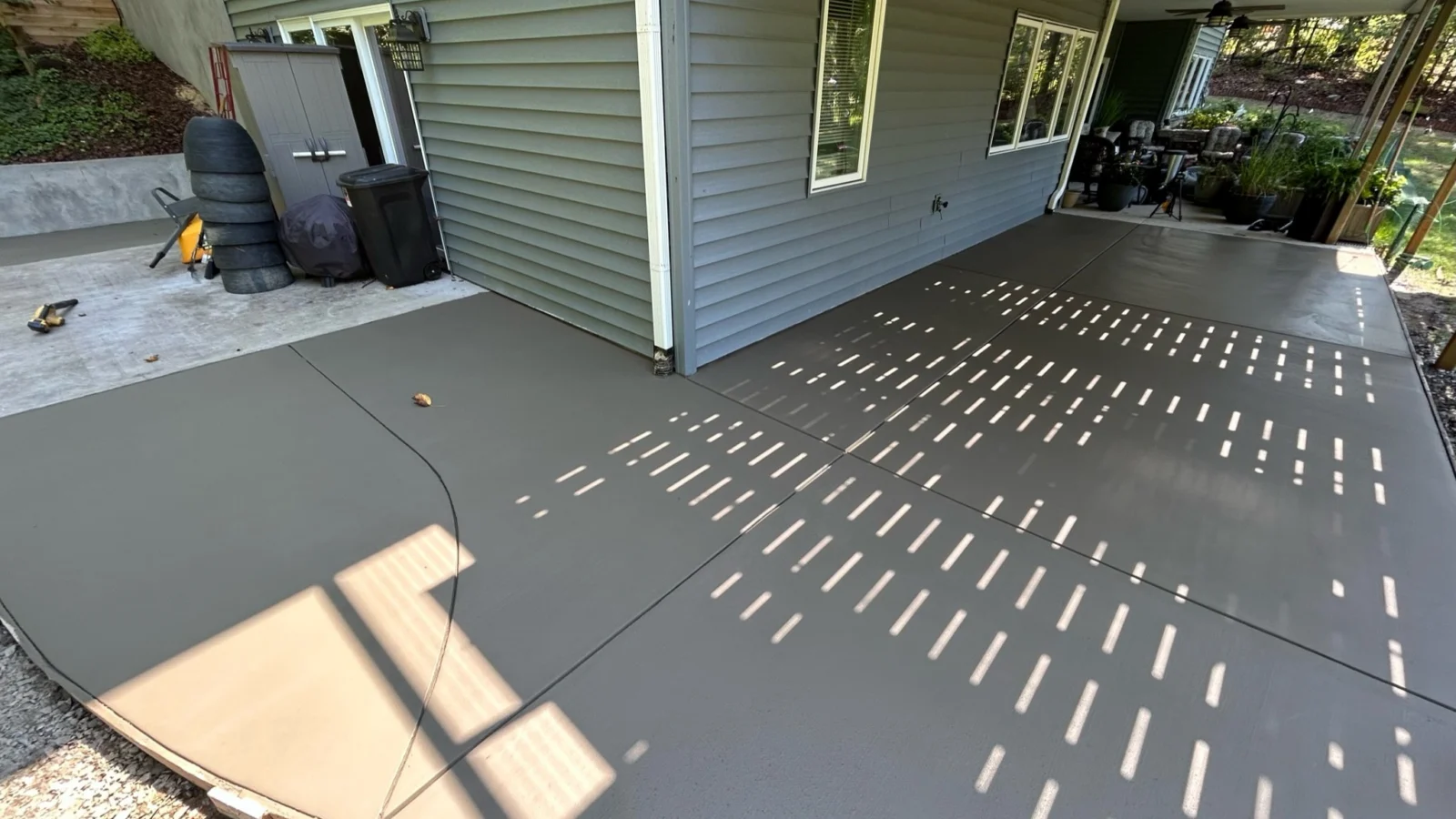 Concrete patio