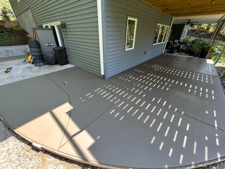 Concrete patio