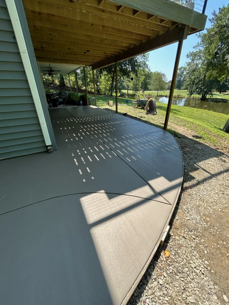 Concrete patio